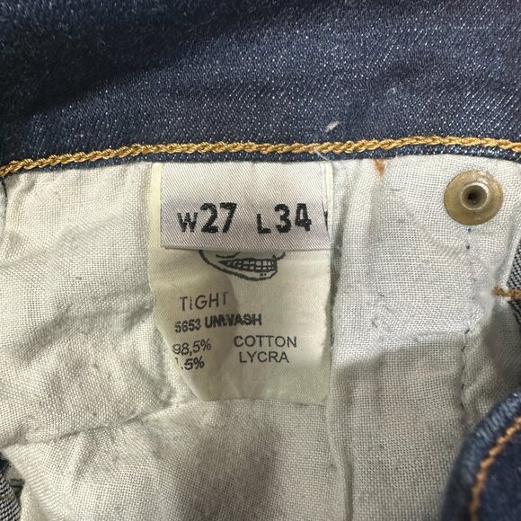 Cheap Monday Jeans Womens 27 Skinny Cotton Stretch Pockets Zip Fly Logo - Picture 4 of 7